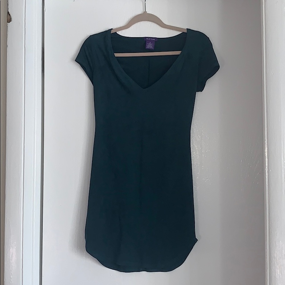 Hot Gal Green fitted dress